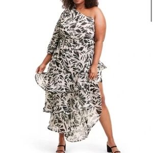 Alexis for Target one shoulder botanical